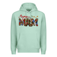 Seafoam Christmas army mom mother's day Premium Hoodie - HowdyJamesFarm