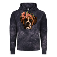 Cloud Black floral boxer Vintage Hoodie - Jasminsmagicworld