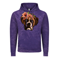 Cloud Purple floral boxer Vintage Hoodie - Jasminsmagicworld