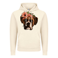 Vintage Artic floral boxer Vintage Hoodie - Jasminsmagicworld
