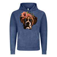 Vintage Denim floral boxer Vintage Hoodie - Jasminsmagicworld