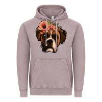 Vintage Zinc floral boxer Vintage Hoodie - Jasminsmagicworld