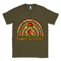Army Green Happy holidays elf gnome Classic Tee - NancyCooperArtShop