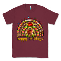 Burgundy Happy holidays elf gnome Classic Tee - NancyCooperArtShop