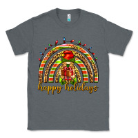 Charcoal Heather Happy holidays elf gnome Classic Tee - NancyCooperArtShop