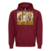 Burgundy goats Zipper Hoodie - TumblerDesignByShophia