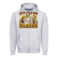 Heather Grey goats Zipper Hoodie - TumblerDesignByShophia