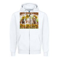 White goats Zipper Hoodie - TumblerDesignByShophia