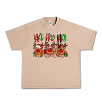 Burro Ho ho ho Reindeer Urban Heavy Tee - NancyCooperArtShop