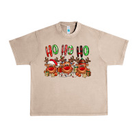 French Oak Ho ho ho Reindeer Urban Heavy Tee - NancyCooperArtShop