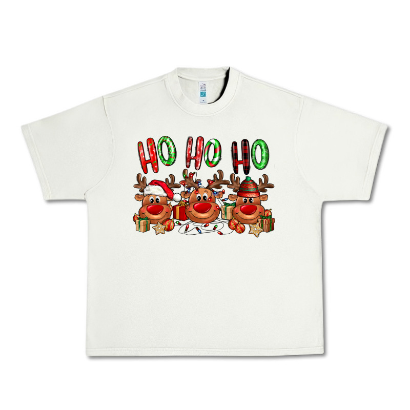 Ho Ho Ho Reindeer Urban Heavy Tee by NancyCooperArtShop | Teevron