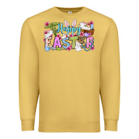 Antique Gold Happy Easter Nurse Premium Sweatshirt - OliviaCreatesArt
