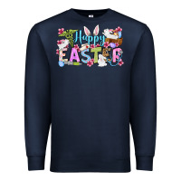 Navy Happy Easter Nurse Premium Sweatshirt - OliviaCreatesArt