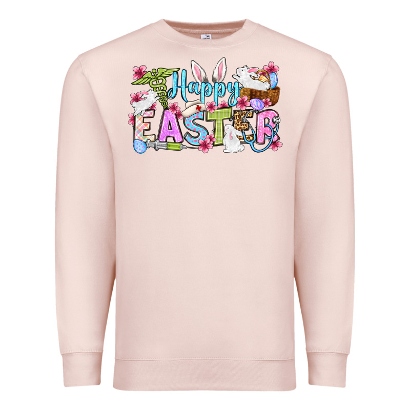 Happy Easter Nurse Premium Sweatshirt by OliviaCreatesArt | Teevron