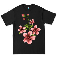 Black pink flowers hibiscus Premium Tee - Jasminsmagicworld