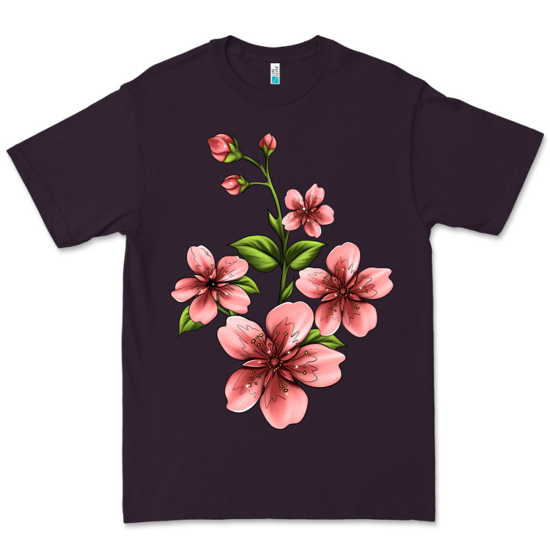 Pink Flowers Hibiscus Premium Tee by Jasminsmagicworld | Teevron