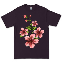 Plum pink flowers hibiscus Premium Tee - Jasminsmagicworld