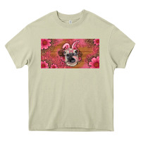 Mossy easter heifer with bunny ears and glasses license plate Heavy Core Tee - Artiststas