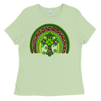 Western Shamrock Cross Rainbow Ladies Tee | Teevron