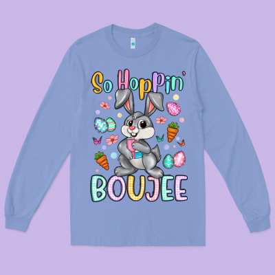 So Hoppin Boujee Long Sleeve Tee Designed By Artiststas