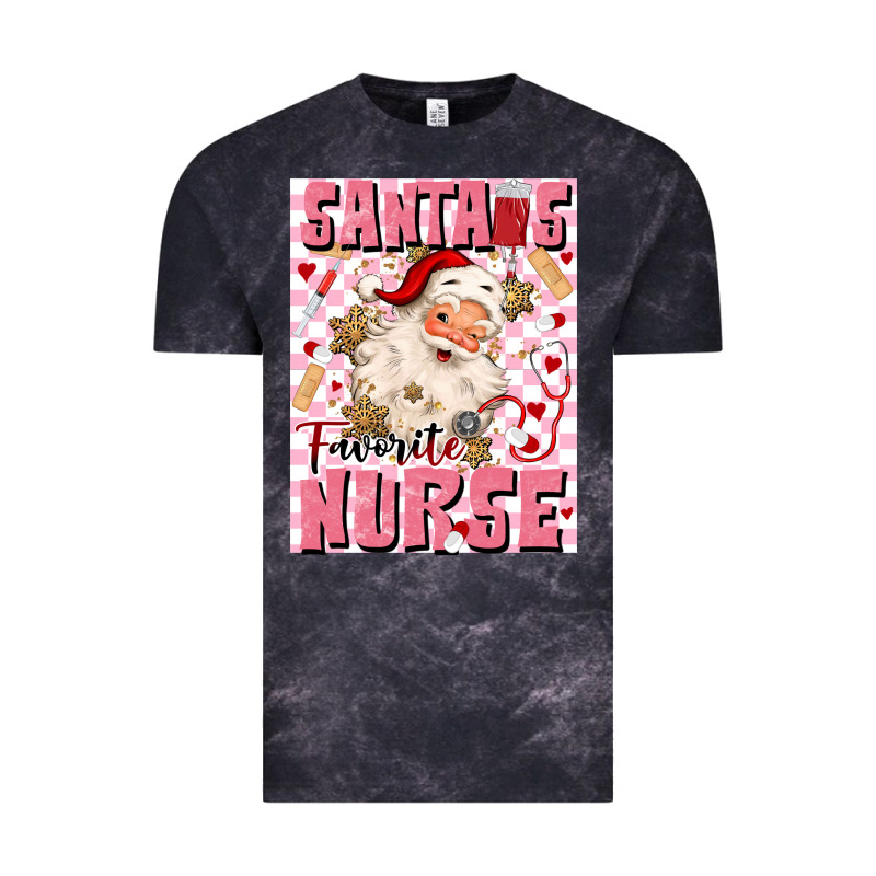 Santas Favorite Nurse Vintage Tee by MaliasSmallBusiness | Teevron