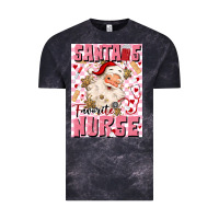 Cloud Black santas favorite nurse Vintage Tee - MaliasSmallBusiness