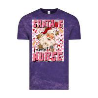 Cloud Purple santas favorite nurse Vintage Tee - MaliasSmallBusiness