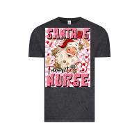 Vintage Black santas favorite nurse Vintage Tee - MaliasSmallBusiness