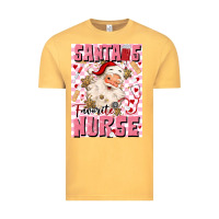 Vintage Mustard santas favorite nurse Vintage Tee - MaliasSmallBusiness