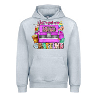Heather Grey Just A Girl Who Loves Crafting Urban Hoodie - CowhideDigitalArt