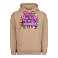 Pigment Burro Just A Girl Who Loves Crafting Urban Hoodie - CowhideDigitalArt