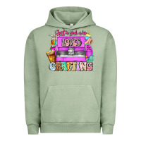 Pigment Oil Green Just A Girl Who Loves Crafting Urban Hoodie - CowhideDigitalArt