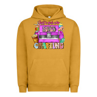 Pigment Peanut Butter Just A Girl Who Loves Crafting Urban Hoodie - CowhideDigitalArt