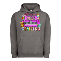 Pigment Tornado Just A Girl Who Loves Crafting Urban Hoodie - CowhideDigitalArt