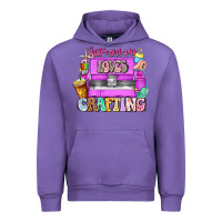 Tulip Just A Girl Who Loves Crafting Urban Hoodie - CowhideDigitalArt