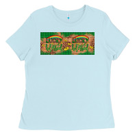 Baby Blue St. Patrick's Day Western  Lucky And Blessed Ladies Tee - Artiststas