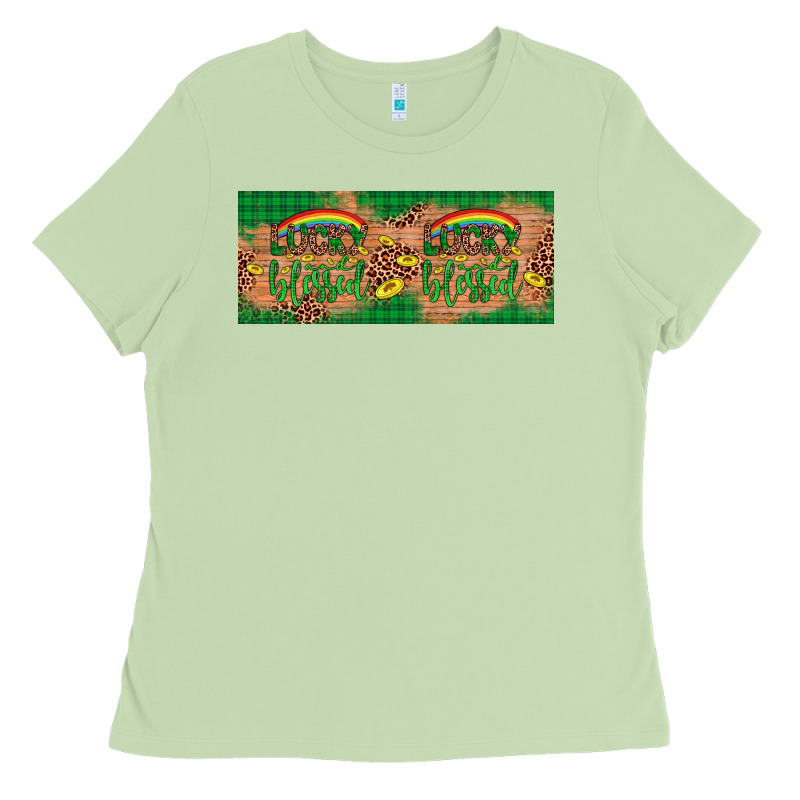 St. Patrick's Day Western  Lucky And Blessed Ladies Tee by Artiststas | Teevron