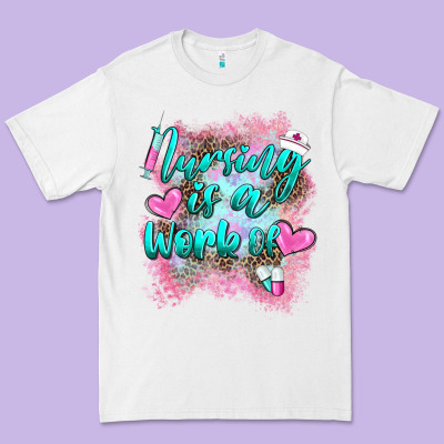 Nursing Is A Work Of Premium Tee Designed By Barkaloodesign