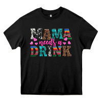 Black western mama needs a drink Heavy Core Tee - Artiststas