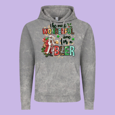 The Most Wonderful Time For A Beer Vintage Hoodie Designed By Maliassmallbusiness