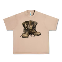 Burro soldier veteran boots Urban Heavy Tee - MaliasSmallBusiness