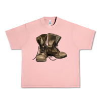 Salmon soldier veteran boots Urban Heavy Tee - MaliasSmallBusiness
