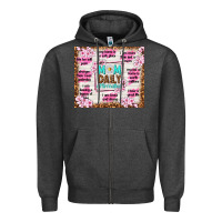 Charcoal Heather mom daily affirmation Zipper Hoodie - TumblerDesignByShophia