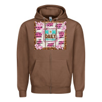 Chestnut mom daily affirmation Zipper Hoodie - TumblerDesignByShophia