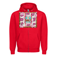 Red mom daily affirmation Zipper Hoodie - TumblerDesignByShophia