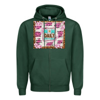 Sports Green mom daily affirmation Zipper Hoodie - TumblerDesignByShophia