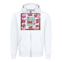 White mom daily affirmation Zipper Hoodie - TumblerDesignByShophia