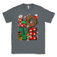Charcoal Heather Love Nurse Christmas Classic Tee - NancyCooperArtShop