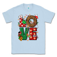 Dusty Blue Love Nurse Christmas Classic Tee - NancyCooperArtShop