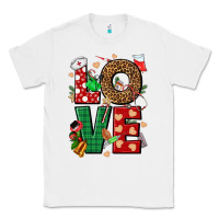 White Love Nurse Christmas Classic Tee - NancyCooperArtShop